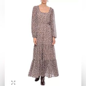 NWT•Bagatelle•Tiered Maxi Dress
Sz 4•Floral Pauline Watercolor